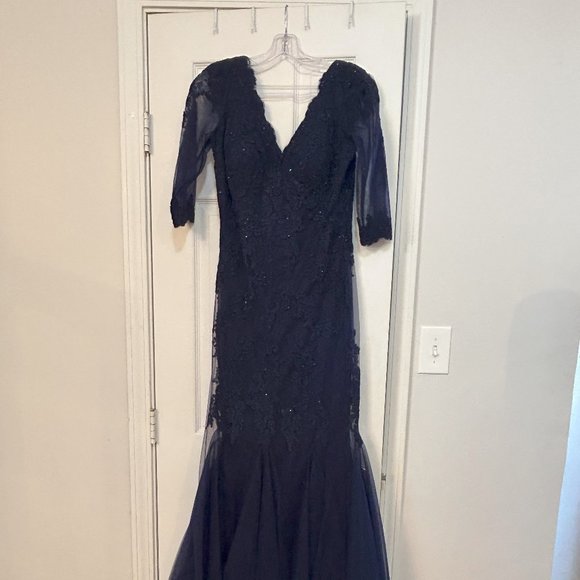 Navy Evening Gown by Marsoni - Picture 4 of 5